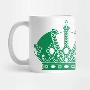 Imperial crown (green and white) Mug